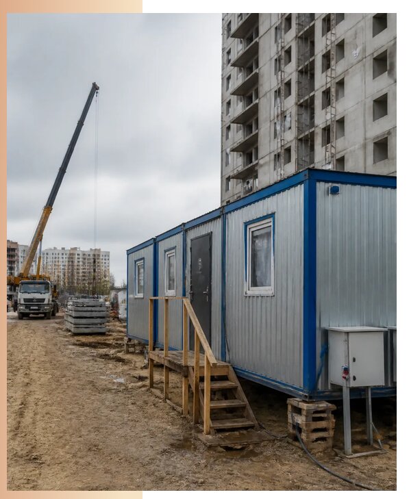 Аренда строительных вагончиков для рабочих в Карасуке